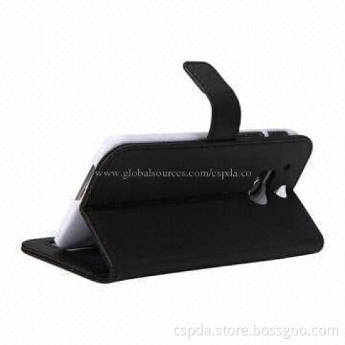 PU with PC Mobile Phone Wallets/Cases for HTC One 2, Various Colors Available